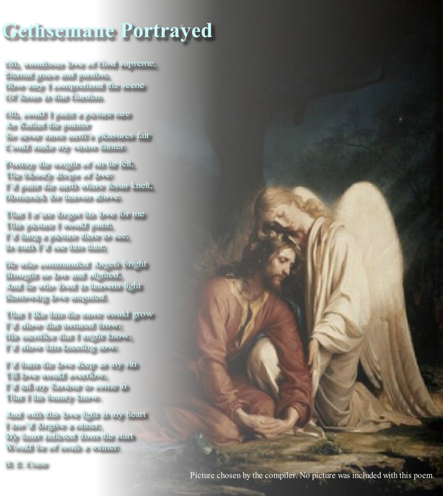 Picture chosen by the compiler. No picture was included with this poem.
